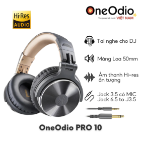 Tai Nghe Oneodio Pro 10 | Hi-Res Audio | Xám