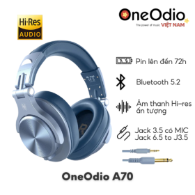 Tai Nghe Oneodio A70 Bluetooth 5.2 | Hi-Res Audio | Xanh
