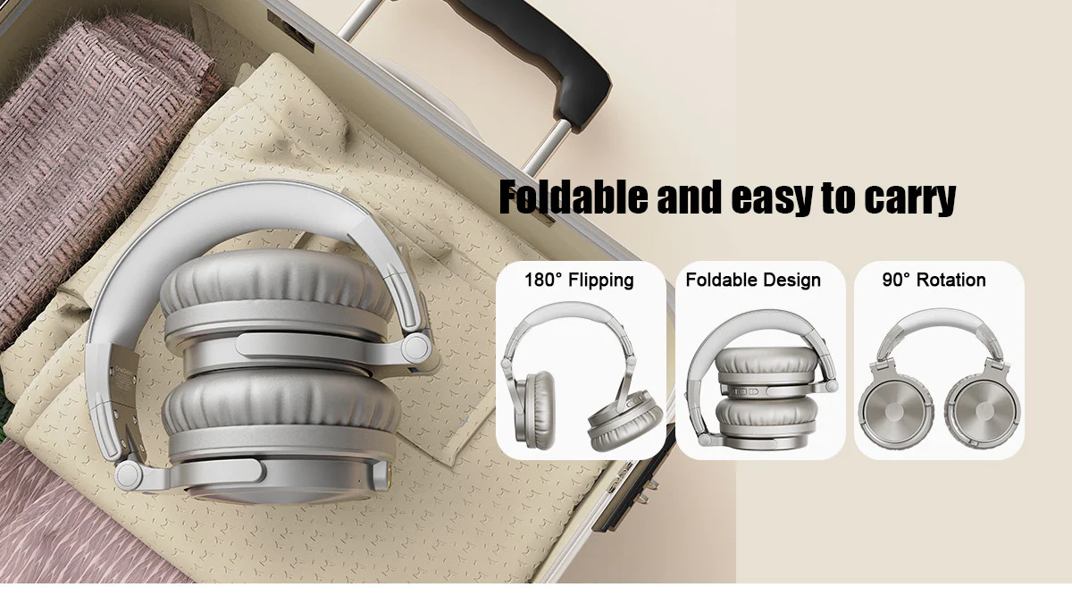 Tai Nghe Oneodio Pro C Bluetooth 5.2 | Hi-Res Audio | Bạc Pro C psd 05