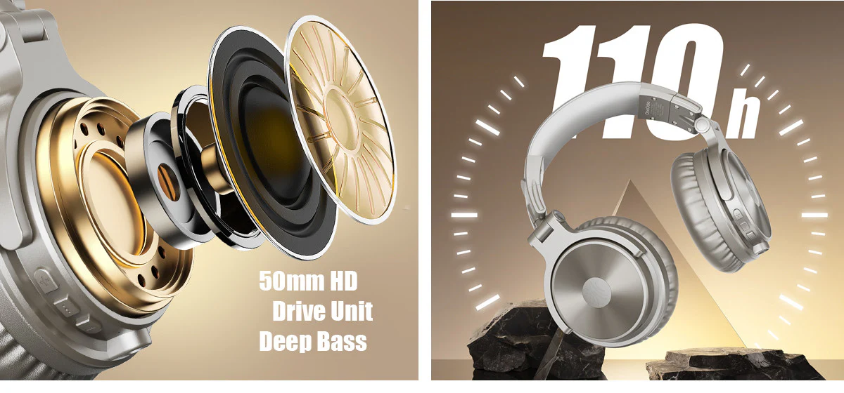 Tai Nghe Oneodio Pro C Bluetooth 5.2 | Hi-Res Audio | Bạc Pro C psd 06 e3193f14 7485 47ff 8b7c 210d389ad159