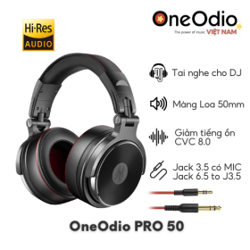 Tai Nghe Oneodio Pro 50 | Hi-Res Audio | Đen