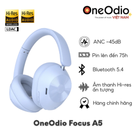 Tai Nghe Oneodio Focus A5 ANC Bluetooth 5.4 | Xanh
